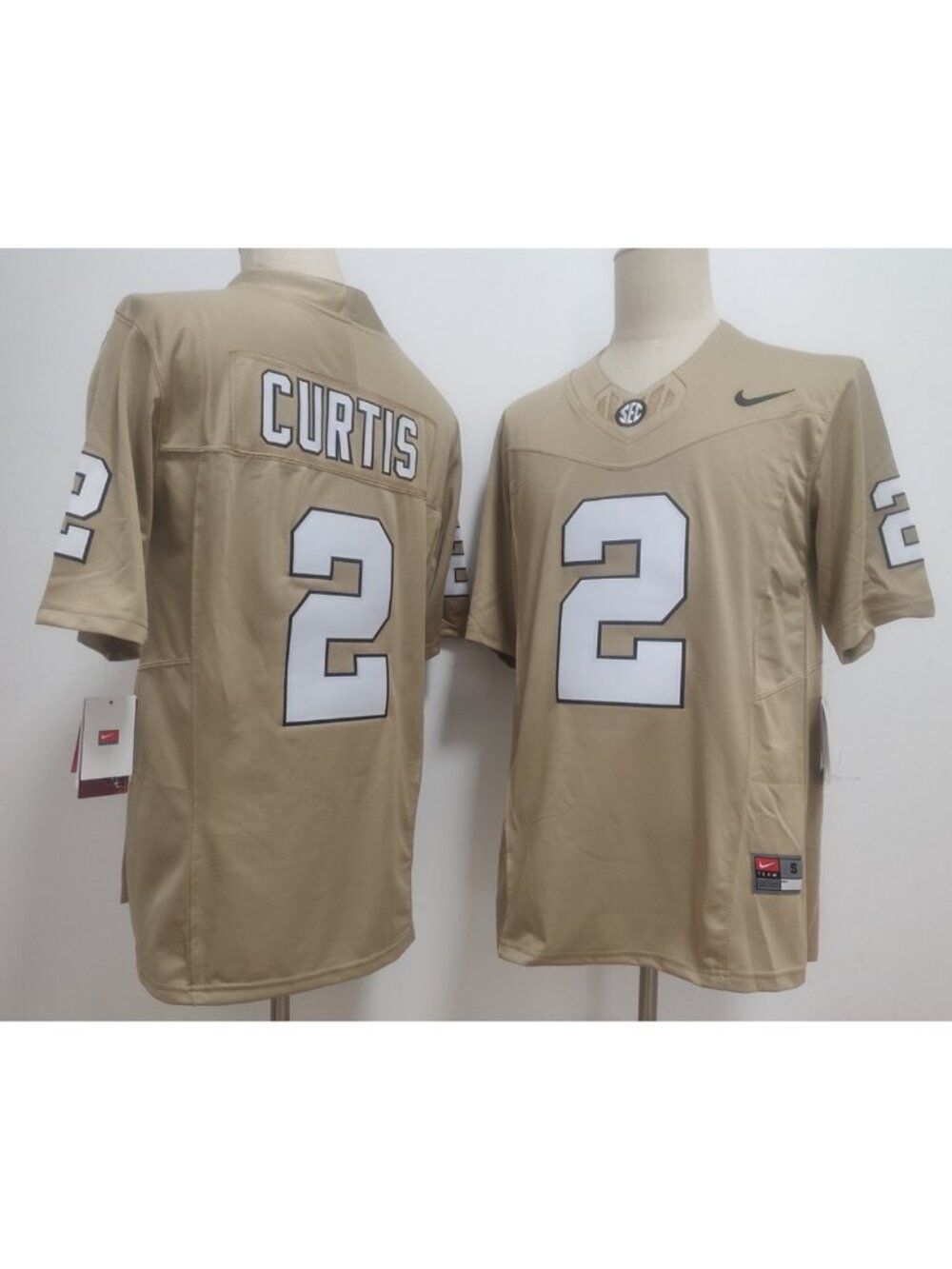 Jared Curtis Vapor Gold Jersey Stitched